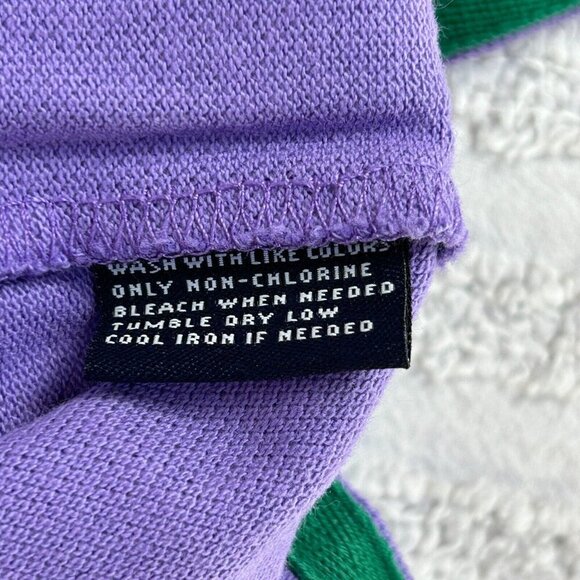 American Living Polo Shirt Mens XL Violet Cotton Casual Golf Short Sleeve Collar - Picture 4 of 7